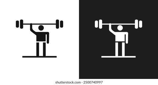 Vector de arte de línea de ícono de gimnasio