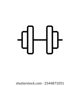 Gym icon Outline vector for web ui
