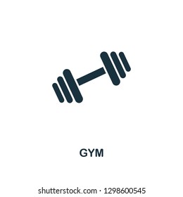Gym icon. Premium style design from fitness collection. Pixel perfect gym icon for web design, apps, software, printing usage.