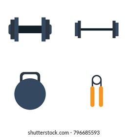 Gym icon set