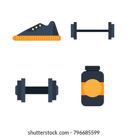 Gym icon set