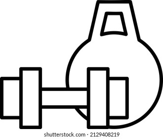 Icono de gimnasio. Ilustración Simple De Signo Y Símbolo De Autocuidado. Ilustración vectorial moderna.
