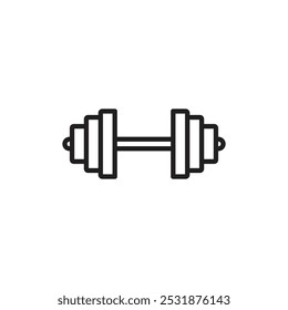 Icono de gimnasio Simple contorno delgado