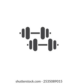 Gym icon Symbol mark in filled style