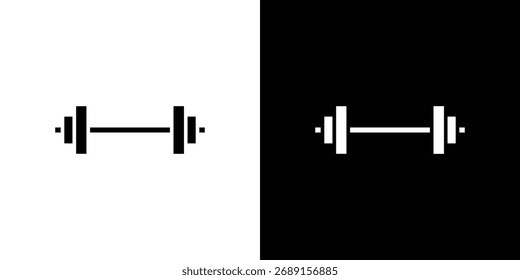 Símbolo de icono de gimnasio. símbolo plano simple sobre fondo en blanco.