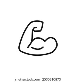 Gym icon Thin line art isolated