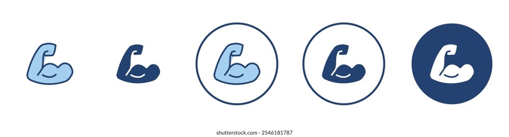 Gym icon Thin line art isolated