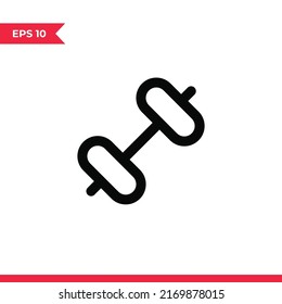 Gym icon vector. Dumbbell sign