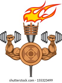 Gym icon - vector illustration