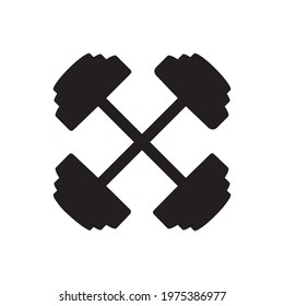 Gym icon vector set. body building illustration sign collection. Weight lifting symbol or logo.