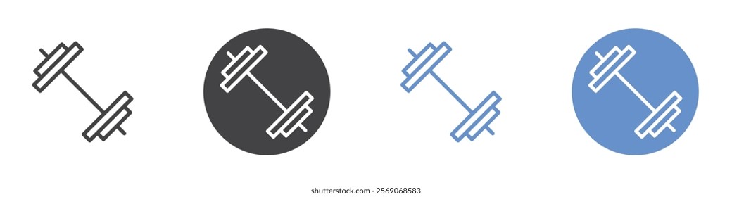 Gym icon vector symbol outline sign