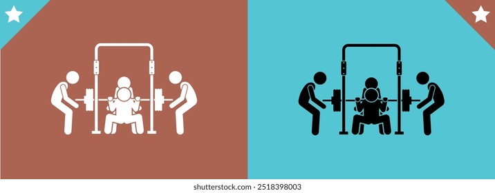 gym icon. vector.Editable stroke.linear style sign for use web design,logo.Symbol illustration.