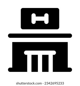 gym icon for your website, mobile, presentation, and logo design.