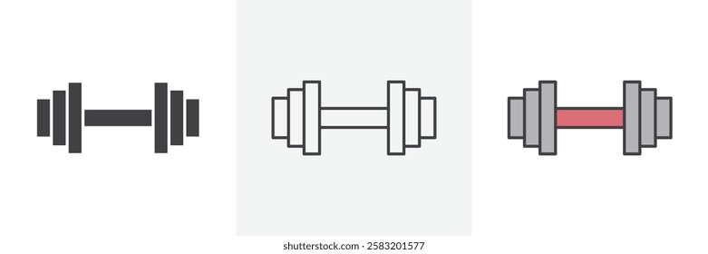 Gym icons pack for website designs