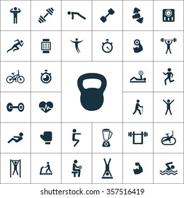 gym Icons Vector set