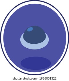 gym implements and accessories, vector image multicolored circular purple background