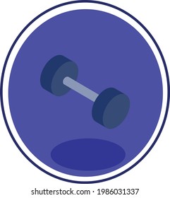 implementos y accesorios para gimnasios, imagen vectorial de fondo morado circular multicolor