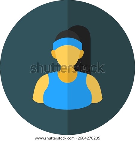 Gym Instructor Icon Element For Design