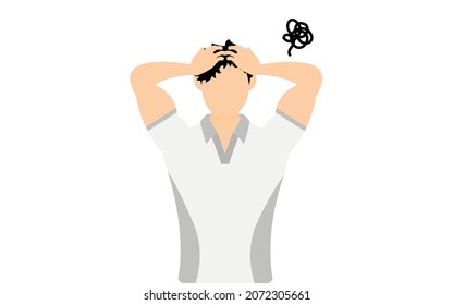 El instructor de gimnasia posa, la cabeza en peligro