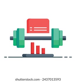 Gimnasio aislado ilustración vectorial plana