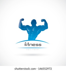 Gym label - vector illustration