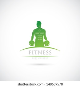 Gym label - vector illustration