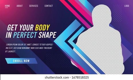 Gym Landing Page Design For Multipurpose Use