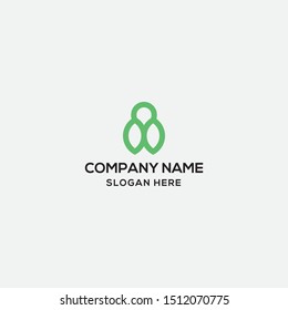 GYM leaf logo design template. vector