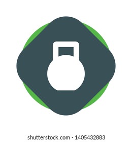 Gym and Lifting Symbol in Geometric Shape