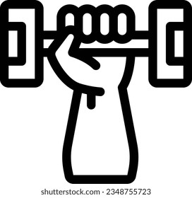 Gym Line Icon - Single Icon, Vector