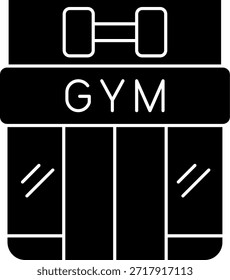 Design de ícone de vetor Linha Gym