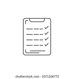 Gym list icon. Simple element illustration. Gym list symbol design template. Can be used for web and mobile on white background