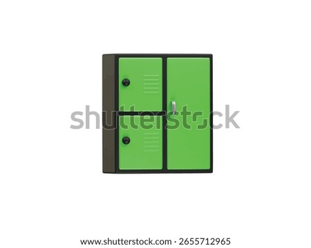 gym locker icon 3d illustration render