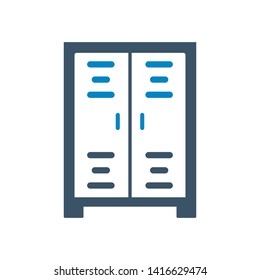 Gym locker icon Vector Design On white background 
