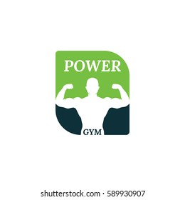 gym logo , body building logo vector 