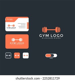 gym logo design graphic template