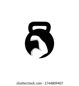 diseño de logotipo de gimnasio e ilustración