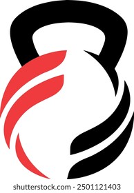 gym logo design with kettlebell 