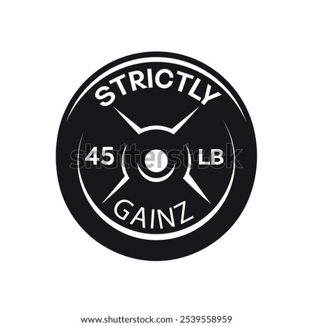 gym logo design plate logo bodybuilder logo