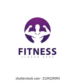 Gym Logo Design Template, Fitness club creative symbols