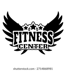 Logotipo de gimnasio Diseño Vector Ilustración de archivo Silueta Logotipo de fitness