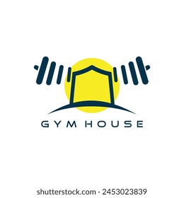 Gym logo design vector icon for business with creative concept idea