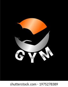 Gym logo design vector for sport, wall art, etc