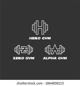 símbolo vector de diseño de logotipo de gimnasio