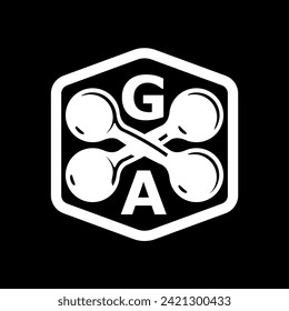 gym logo design vector gym weights kettlebell , plates , gym logo dumbbells