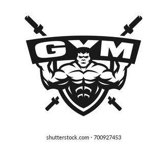 Gym logo, emblem.