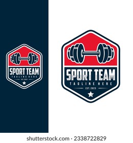 Gym logo emblems, labels and design elements