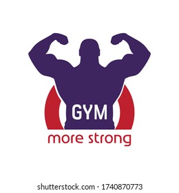 GYM logo, gym, fitness, exercise, More Strong