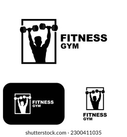 Gym Logo, Fitness Logo Vector, Design Suitable For Fitness, Sports Equipment, Body Health, Body Supplement Product Brands