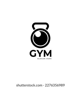 Gym logo, fitness logo vector template.